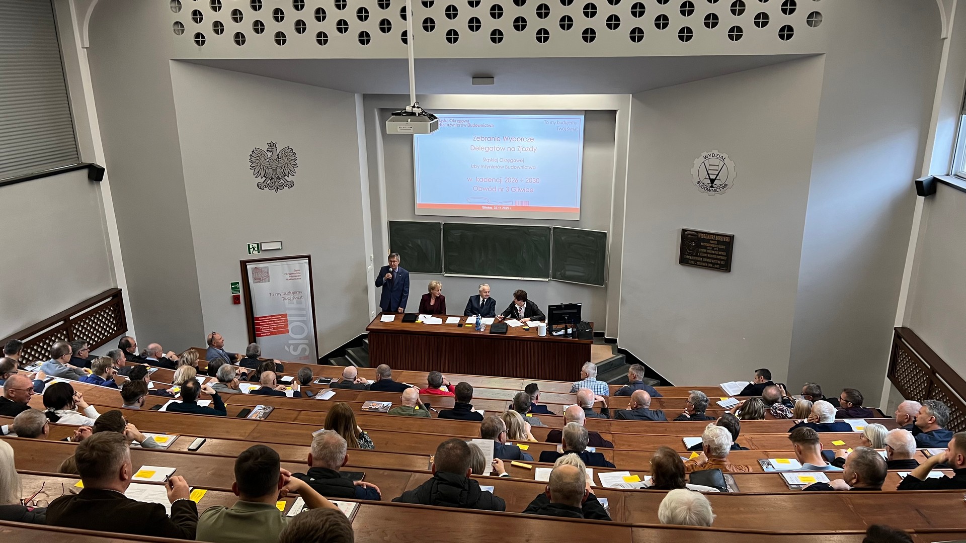 Obwodowe zebranie wyborcze w Gliwicach 22 listopada 2025r.